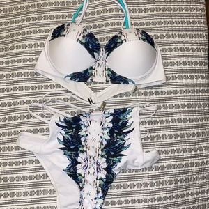 SHEIN push-up high waisted bottom bikini